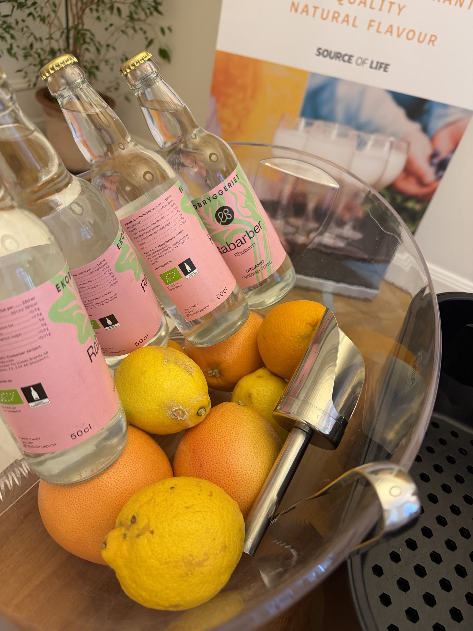Fresh citrus for the cocktails